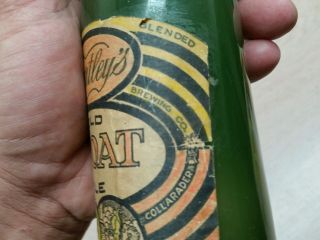 Vintage advertising hartleys old o ' coat ale brewing bottle beer 5