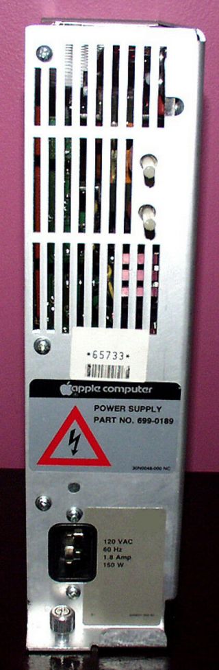 Apple Lisa 1.  8 A Power Supply - - Can Be Set For 120 Or 220v -