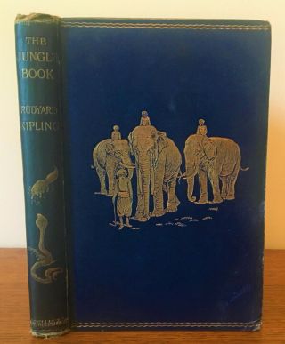 The Jungle Book By Rudyard Kipling - First Edition 1st Printing - 1894