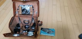 Voigtlander Prominent Camera With 3 lenses and completed accessory in bag 4
