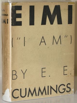 E.  E.  Cummings / Eimi ”i Am” Limited Signed 1st Edition 1933 280220