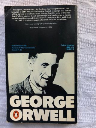Penguin Books George Orwell Nineteen Eighty - Four 4