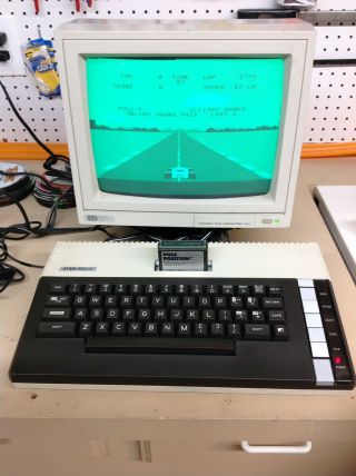 Atari 800XL computer,  AND,  power adapter,  TV Cables 2