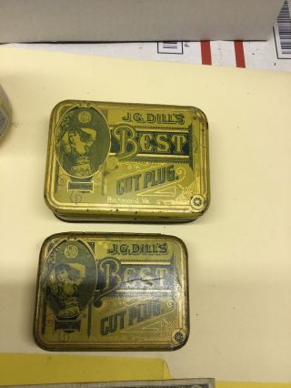 Vintage J.  G.  Dills Best Cut Plug Tobacco Tin