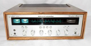Marantz 2245 45 Watts Stereo Receiver in a Zebra Wood Veneer Cabinet Case, 2