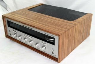 Marantz 2245 45 Watts Stereo Receiver in a Zebra Wood Veneer Cabinet Case, 3