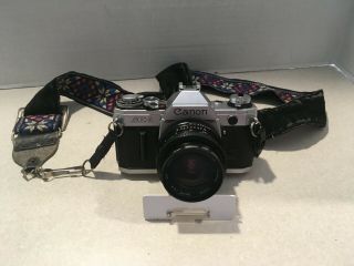 Vintage Canon Ae - 1 Camera Plus 3 Lenses Carry Case & More Cam
