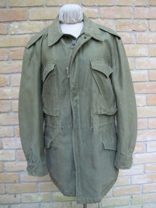 Vintage Korean War Us Army M - 1951 M - 51 Og 107 Field Jacket,  Dirty,  Medium