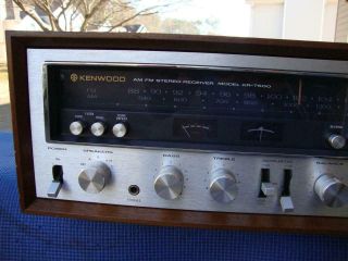 Kenwood KR - 7600 AM/ FM Stereo Receiver w/ Phono - Professionally Serviced 6