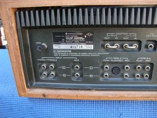 Kenwood KR - 7600 AM/ FM Stereo Receiver w/ Phono - Professionally Serviced 9