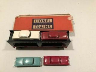 Vintage Lionel Evans 6414 Auto - Loader Train Car 4 U.  S.  Made Lionel Plastic Cars