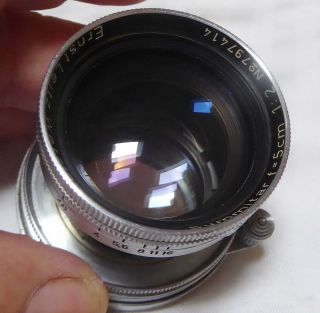Leica Leitz Summitar Screw Mount 50 mm 1:2 S/N 797414 From 1950 Wetzlar 7