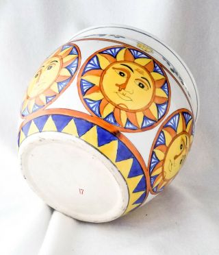 Planter Vintage Ceramic Asian Pottery 7 X 9 