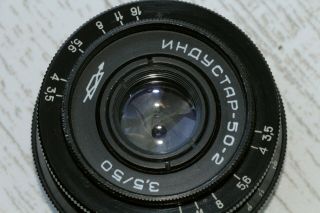 INDUSTAR 50 - 2 Black 3.  5/50 mm Vintage USSR Russian lens M42 7