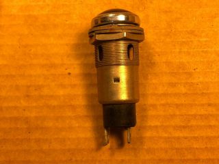 Large Vintage Green Pilot Lamp Dialco Ac Indicator Light For Tube Amplifier 3