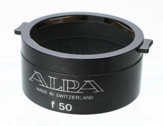 Alpa Reflex Lens Hood Shade For 50mm F/1.  9 Macro - Switar Lens