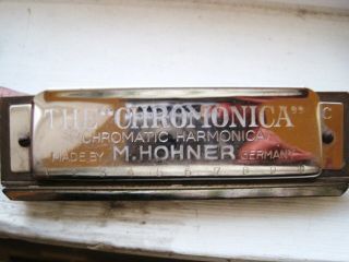 Vintage Hohner Chromatic Harmonica Key Of C