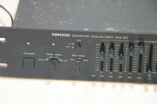 Nikko Graphic EQ - 20 Equalizer 10Hz - 50kHz 10 - Band Rack Mountable VTG NR.  99 Cent 2