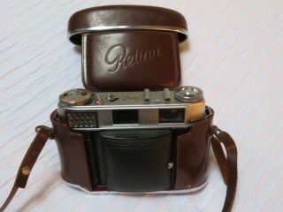 Kodak Retina Iii C Camera German Lens In Leather Case With