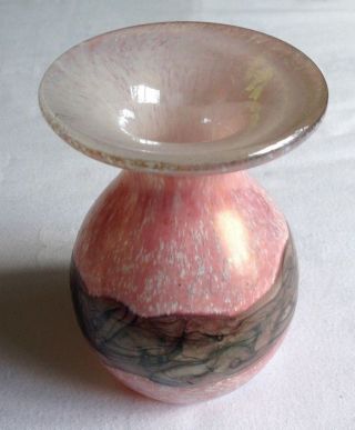 Vintage Mdina Pink Glass Vase / Diffuser