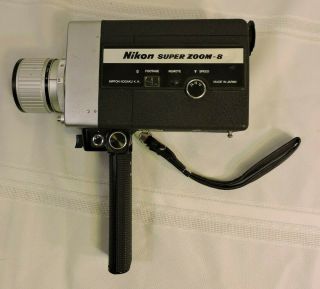 & Nikon 8 Movie Camera Zoom Ready To Film Pristine
