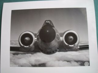 Vintage Canadian Cf - 100 Front View In Flight - Aircraft Photo From The1950 