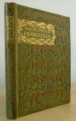 C.  1905 Longfellow Williams The Song Of Hiawatha Travel Poetry Portait Frontis