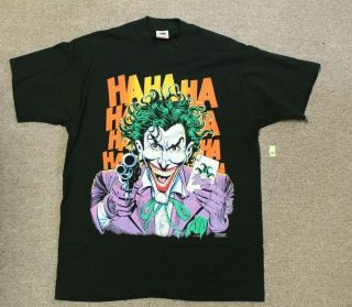 Vintage Dc Comics Batman Joker Graphic T - Shirt (large) J250