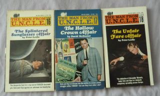 3 The Man From U.  N.  C.  L.  E.  Books 16,  17 & 18 - Ace Book 1960 