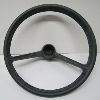 Vintage Marine Boat Steering Wheel Helm Part Black 15 " Unmarked No Hub