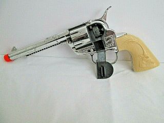 Vintage Fanner 50 Impala Grips Western Cowboy Cap Gun Pistol By Mattel U.  S.  A