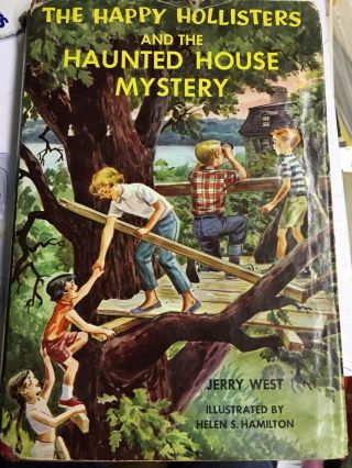 Vintage The Happy Hollisters And The Haunted House Mystery Book By Jerry West
