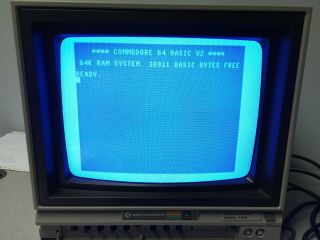 Commodore 1702 Color Monitor 64 Crt - And Great