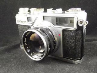 Nikon SP Rangefinder Camera with Nikkor - S 1.  4 f=5cm Lens with Case 2