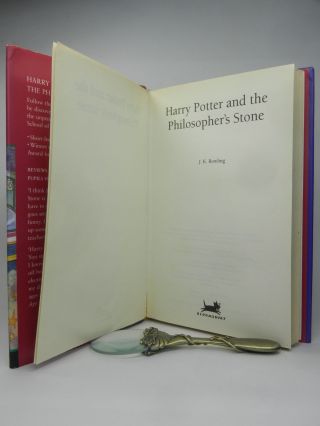 HARRY POTTER AND THE PHILOSOPHER ' S STONE 1997 J.  K.  Rowling 14th Print Hardback 4