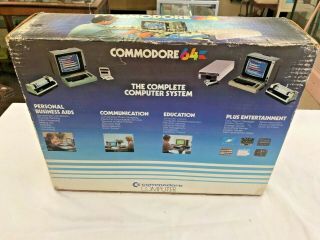 Commodore 64 Personal Computer PC 64K Power Supply with BOX Powers ON 8