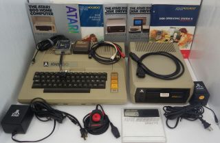 Atari 800 48k Computer With Matching 810 Disk Drive,  And - - - -