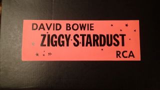 Vintage David Bowie Ziggy Stardust Rca Concert Bumper Sticker