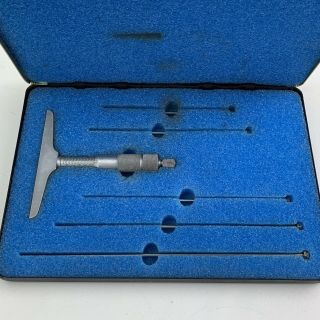 Vintage Inside Tube Micrometer Set Usa Powr Power Kraft Tools Montgomery Ward