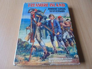 Lovely 1956 H/b Annual Book Treasure Island Robert Louis Stevenson