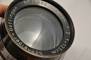 Schneider - Gottingen Xenon 1:2 f=12.  5 cm lens from Handkammer Hk 7x9 Luftwaffe 2