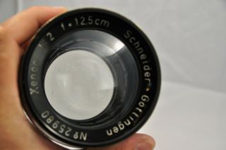 Schneider - Gottingen Xenon 1:2 f=12.  5 cm lens from Handkammer Hk 7x9 Luftwaffe 7
