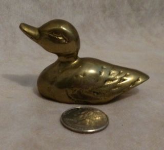 Vintage Opryland Memorabilia - Mini Brass Duck,  Paperweight,  Nick Nack