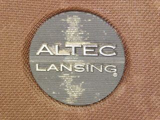 Vtg Altec Lansing Model One 1 Speaker Cabinet Grille Badge Emblem Part 2