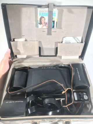 Polaroid Model 180 Camera And Accessories
