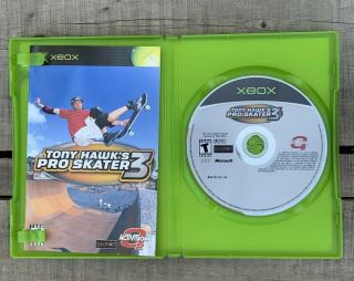 Tony Hawk ' s Pro Skater 3 Vintage Xbox Game 4