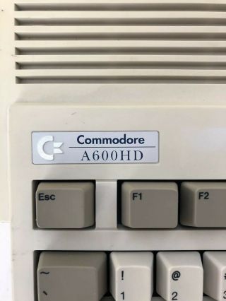 NTSC Commodore Amiga 600 A600HD,  2MB RAM,  40MB HD,  A600 Power Supply 2
