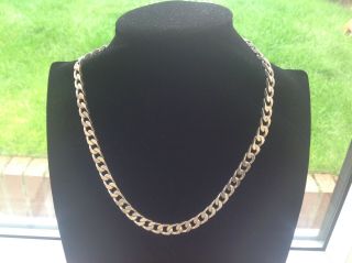 Vintage Heavy Sterling Silver Curb Chain 20 " Inch