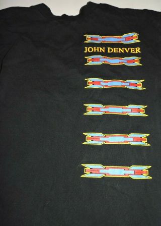John Denver T Shirt Large World Tour 1996 Vintage Rare