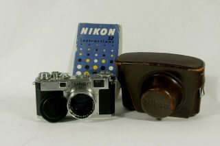 Nikon S2 Rangefinder Camera With 5cm 1.  4 Nikkor - S,  C Lens